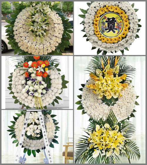 山东济宁鱼台县罗屯镇随海村花圈速递